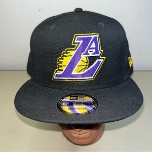 New Los Angeles Lakers  Retro combo logos hat new era 950 snapback adjustable